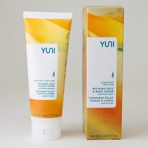 YUNI Glow with the Flow - Face & Body Scrub - NEW IN BOX